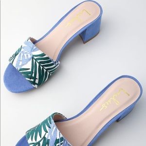 JAX BLUE MULTI PRINT MULES